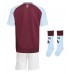 Aston Villa Heimtrikotsatz Kinder 2024-25 Kurzarm (+ Kurze Hosen)